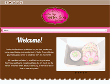 Tablet Screenshot of confectionperfectionbymelissa.com